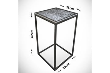 Falan Avlastningsbord 35 cm - Svart/Hvit - Møbler - Bord - Avlastningsbord - Lampebord & sidebord