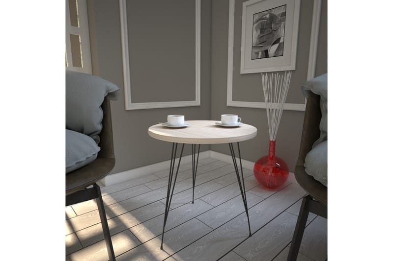 Falan Sidebord 40 cm - Beige - Møbler - Bord - Avlastningsbord - Lampebord & sidebord