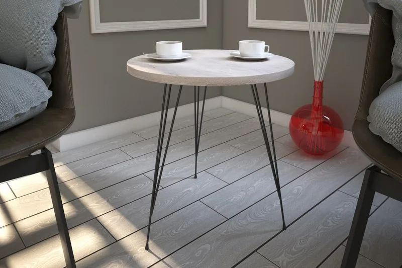 Falan Sidebord 40 cm - Hvit - Møbler - Bord - Avlastningsbord - Lampebord & sidebord