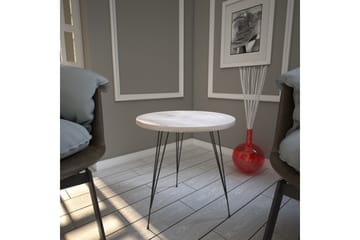 Falan Sidebord 40 cm - Hvit - Møbler - Bord - Avlastningsbord - Lampebord & sidebord