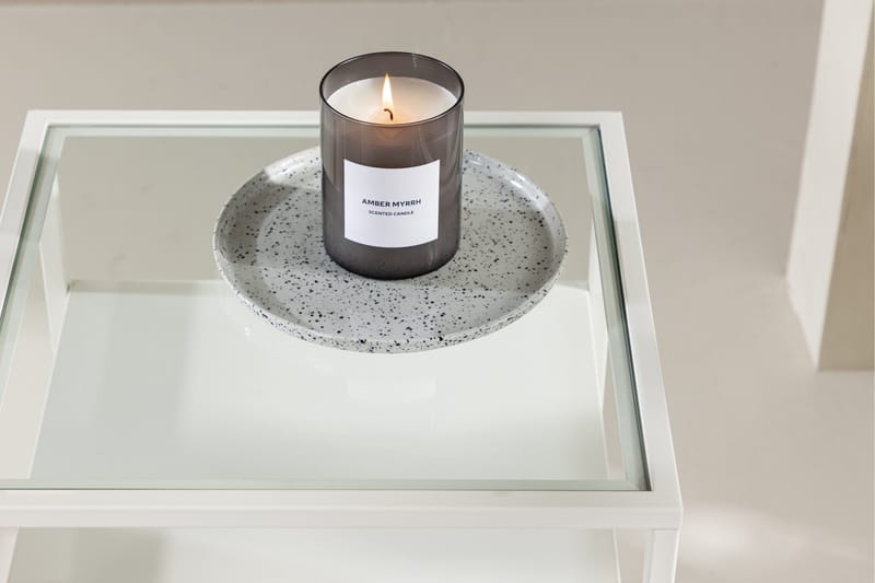 Fortaleza Sidebord 40x40 cm - Hvit - Møbler - Bord - Avlastningsbord - Lampebord & sidebord