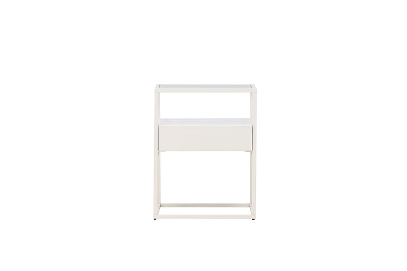 Fortaleza Sidebord 40x40 cm - Hvit - Møbler - Bord - Avlastningsbord - Lampebord & sidebord