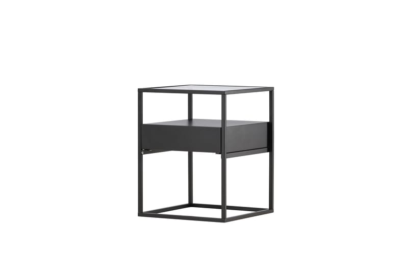 Fortaleza Sidebord 40x40 cm - Svart - Møbler - Bord - Avlastningsbord - Lampebord & sidebord
