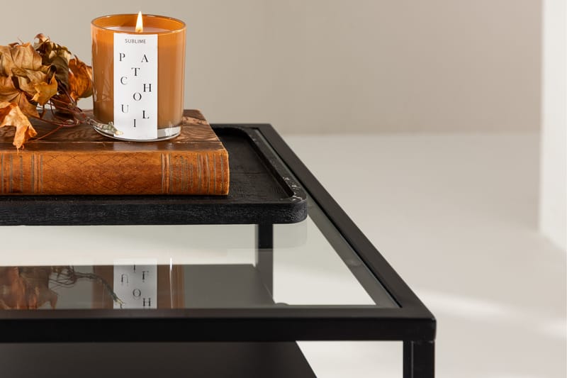 Fortaleza Sidebord 40x40 cm - Svart - Møbler - Bord - Avlastningsbord - Lampebord & sidebord