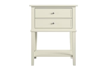 Franklin Avlastningsbord 56 cm Hvit - Dorel Home - Møbler - Bord - Avlastningsbord - Lampebord & sidebord