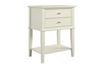 Franklin Avlastningsbord 56 cm Hvit - Dorel Home - Møbler - Bord - Avlastningsbord - Lampebord & sidebord