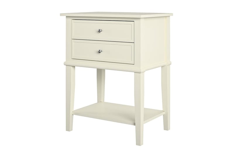 Franklin Avlastningsbord 56 cm Hvit - Dorel Home - Møbler - Bord - Avlastningsbord - Lampebord & sidebord