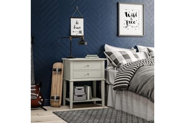 Franklin Avlastningsbord 56 cm Hvit - Dorel Home - Møbler - Bord - Avlastningsbord - Lampebord & sidebord