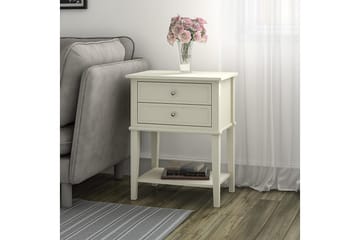 Franklin Avlastningsbord 56 cm Hvit - Dorel Home - Møbler - Bord - Avlastningsbord - Lampebord & sidebord