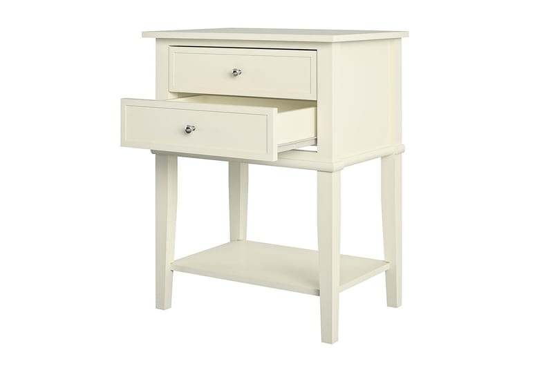 Franklin Avlastningsbord 56 cm Hvit - Dorel Home - Møbler - Bord - Avlastningsbord - Lampebord & sidebord