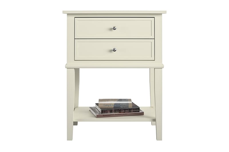 Franklin Avlastningsbord 56 cm Hvit - Møbler - Bord - Avlastningsbord - Lampebord & sidebord