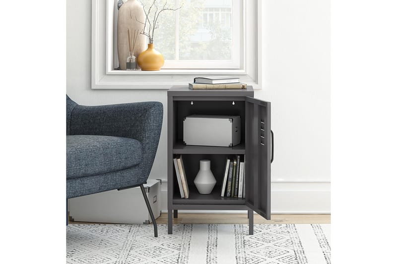 Franklin Sidebord 38x40 cm Grå - Dorel Home - Møbler - Bord - Avlastningsbord - Lampebord & sidebord