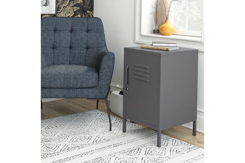 Franklin Sidebord 38x40 cm Grå - Dorel Home - Møbler - Bord - Avlastningsbord - Lampebord & sidebord