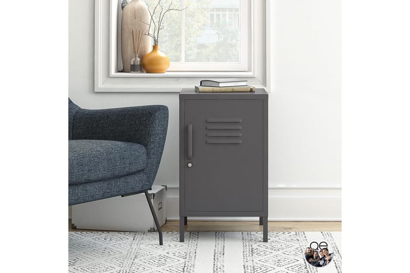 Franklin Sidebord 38x40 cm Grå - Dorel Home - Møbler - Bord - Avlastningsbord - Lampebord & sidebord