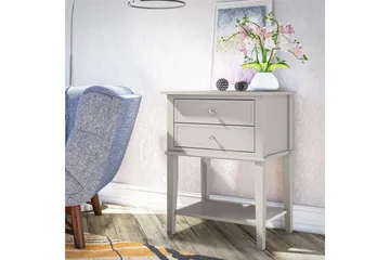 Franklin Sidebord 56x39 cm Beige - Queer Eye - Møbler - Bord - Avlastningsbord - Lampebord & sidebord