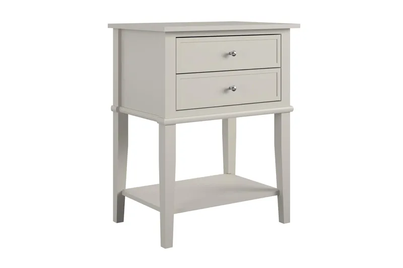 Franklin Sidebord 56x39 cm Beige - Queer Eye - Møbler - Bord - Avlastningsbord - Lampebord & sidebord