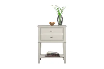 Franklin Sidebord 56x39 cm Beige - Queer Eye - Møbler - Bord - Avlastningsbord - Lampebord & sidebord