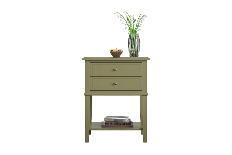 Franklin Sidebord 56x39 cm Olivengrønn - Queer Eye - Møbler - Bord - Avlastningsbord - Lampebord & sidebord