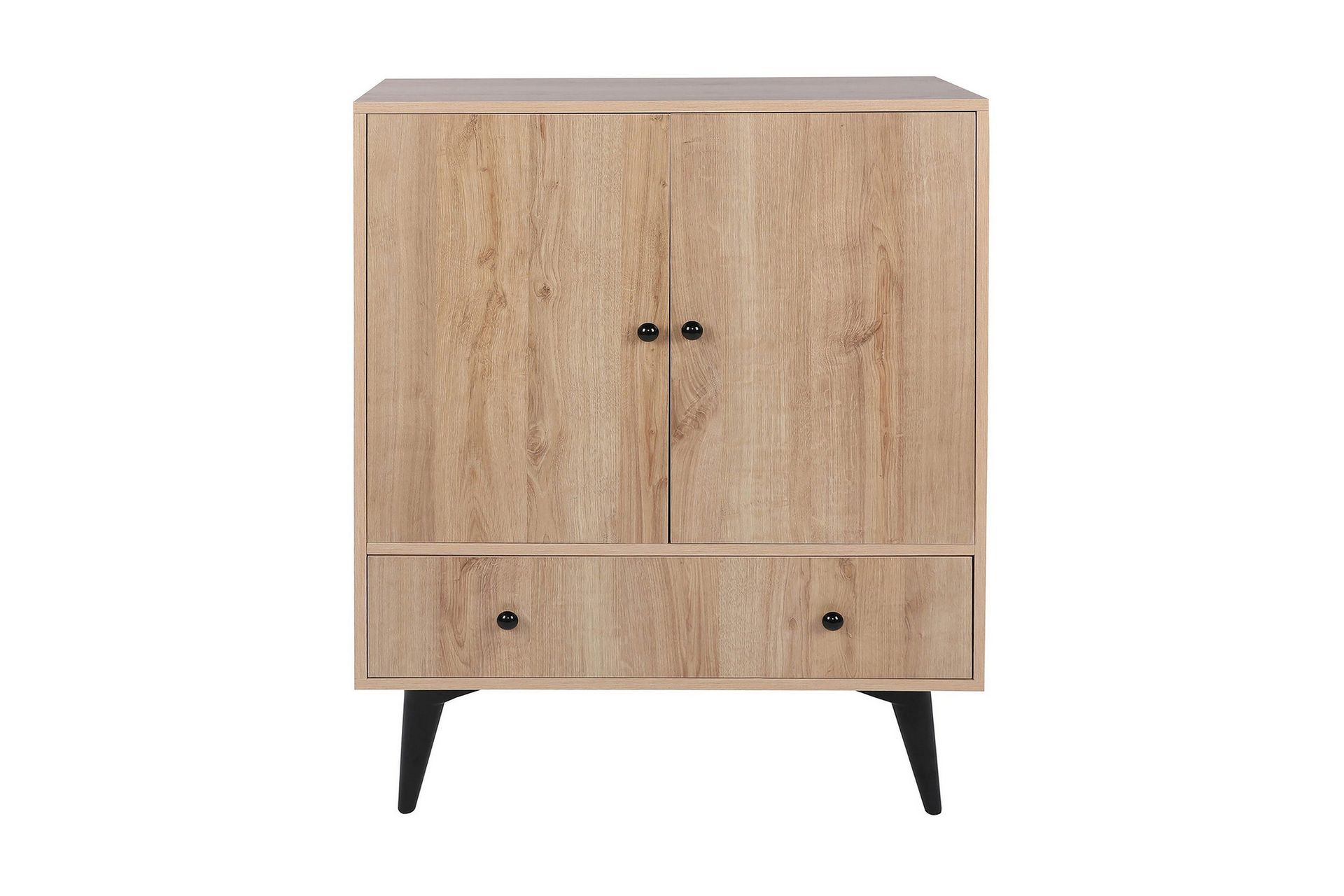 Gibia Side Avlastningsbord 90 cm - Natur / Svart