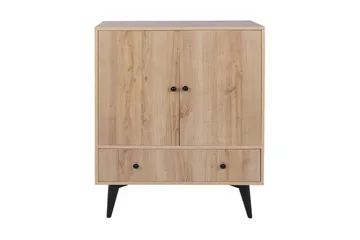 Gibia Side Avlastningsbord 90 cm - Natur / Svart - Møbler - Bord - Avlastningsbord - Lampebord & sidebord