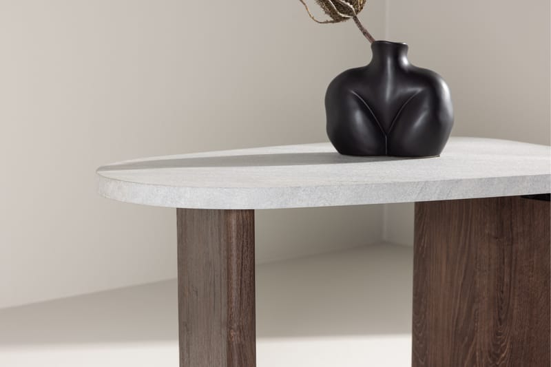 Grönvik Sidebord 70x45 cm Lysgrå - Venture Home - Lampebord & sidebord - Brettbord og småbord
