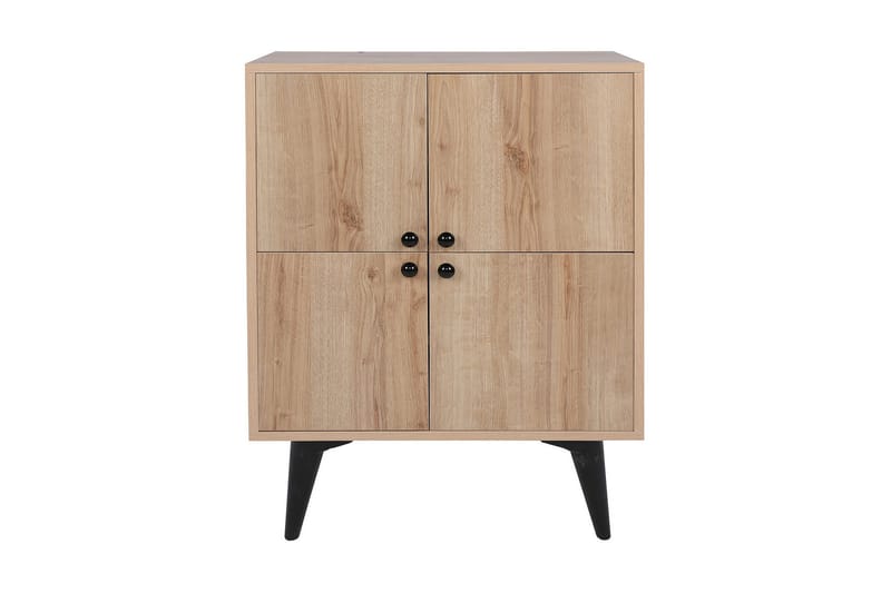 Harbiyes Side Avlastningsbord 70 cm, Natur / Svart