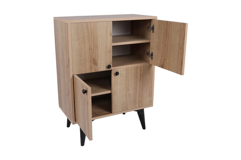 Harbiyes Side Avlastningsbord 70 cm - Natur / Svart - Møbler - Bord - Avlastningsbord - Lampebord & sidebord