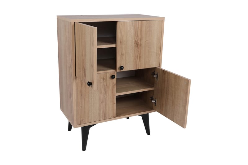 Harbiyes Side Avlastningsbord 70 cm - Natur / Svart - Møbler - Bord - Avlastningsbord - Lampebord & sidebord