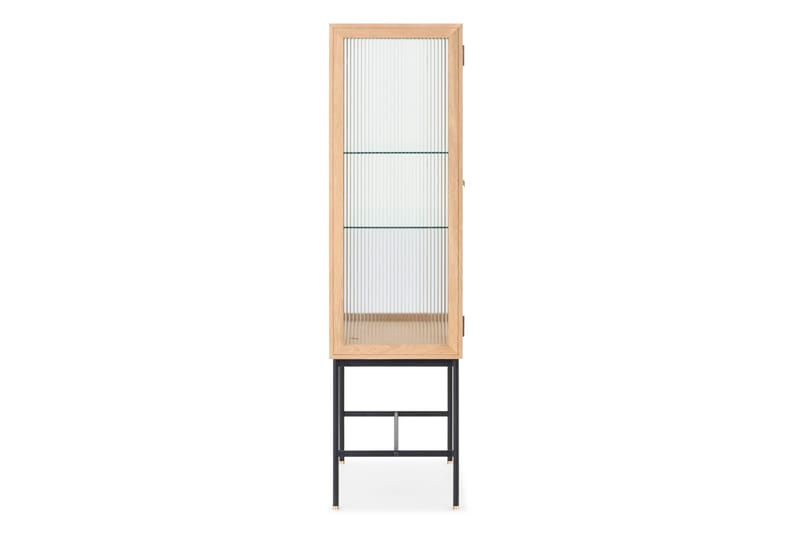 Jelric Vitrineskap 42 cm dybde 80 cm bredde 155 cm høyde - Natur - Oppbevaring - Skap - Vitrineskap
