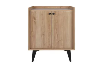 Kastelas Side Avlastningsbord 70 cm - Natur / Svart - Møbler - Bord - Avlastningsbord - Lampebord & sidebord