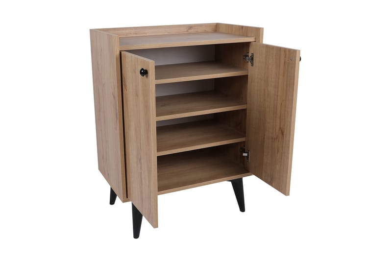 Kastelas Side Avlastningsbord 70 cm - Natur / Svart - Møbler - Bord - Avlastningsbord - Lampebord & sidebord