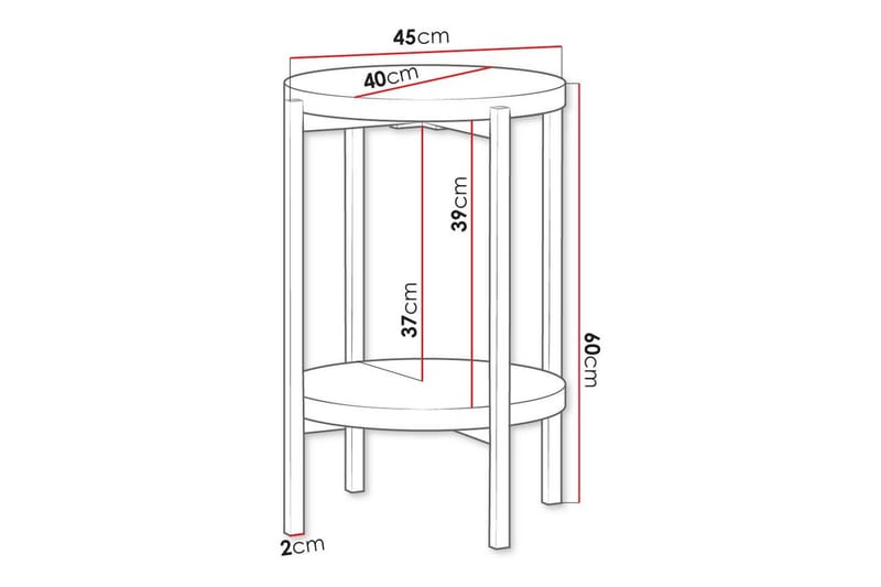 Kintore sidebord - Møbler - Bord - Avlastningsbord - Lampebord & sidebord