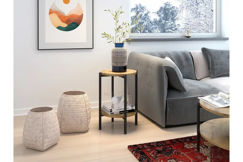 Kintore Sidobord Black - Møbler - Bord - Avlastningsbord - Lampebord & sidebord