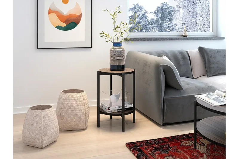 Kintore Sidobord Black - Møbler - Bord - Avlastningsbord - Lampebord & sidebord