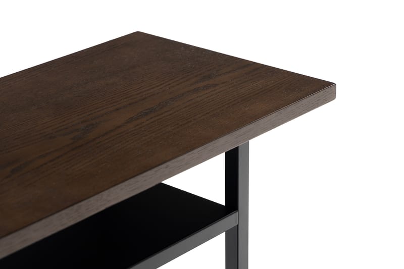 Knikfair Sidebord 40 cm - Mørkebrun/Mattsvart - Lampebord & sidebord - Brettbord og småbord
