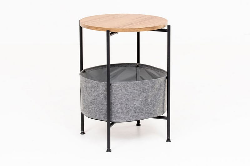 Kollumber Sidebord 42x67x42 cm Rundt - Brun/Grå - Møbler - Bord - Avlastningsbord - Lampebord & sidebord