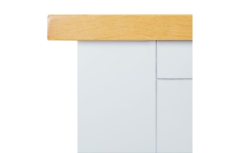 Konsollbord 83x30x73 cm heltre eik - Lampebord & sidebord - Brettbord og småbord