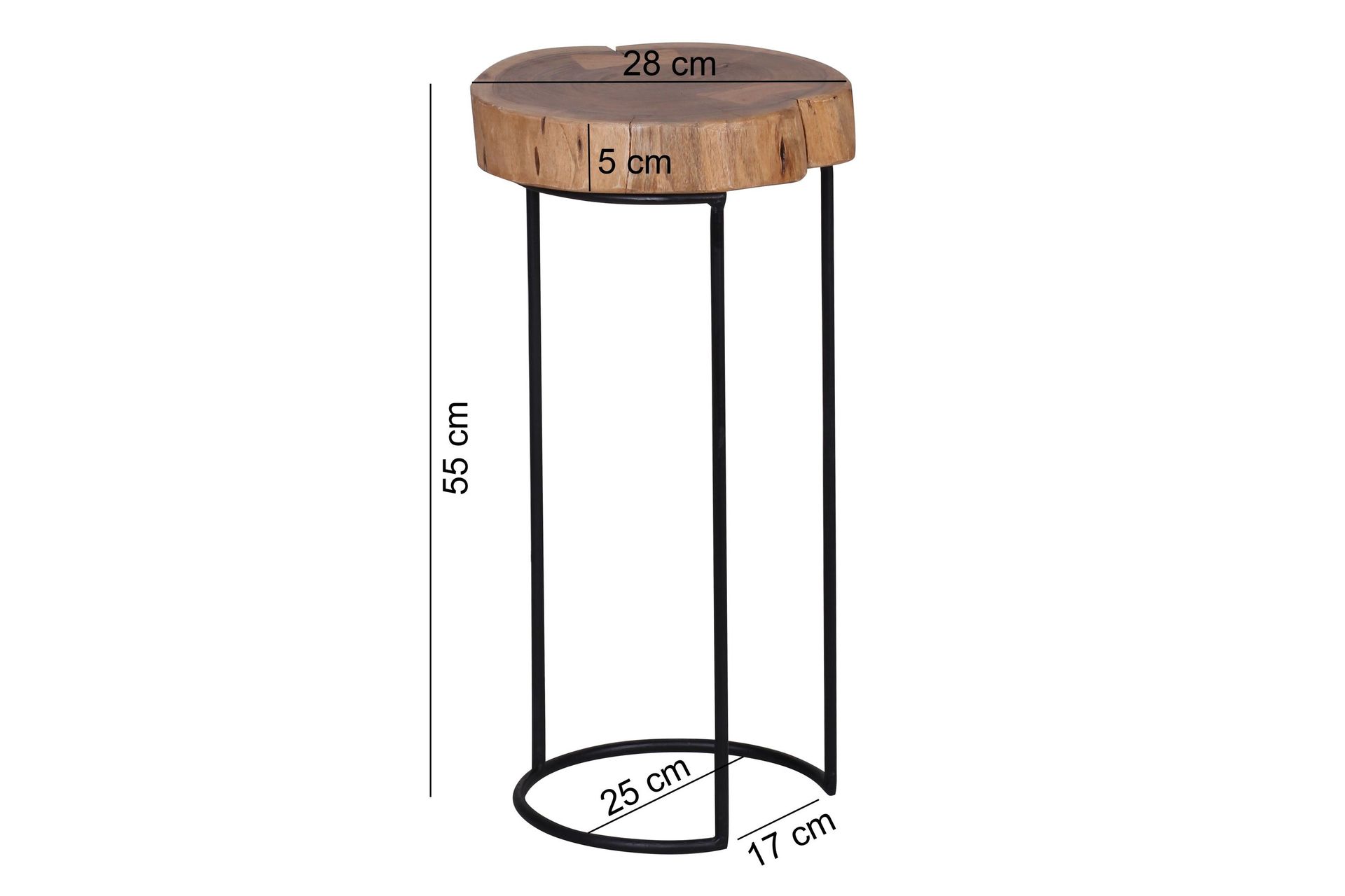 Lachlann Avlastningsbord 28 cm - Brun - Møbler - Bord - Avlastningsbord - Lampebord & sidebord