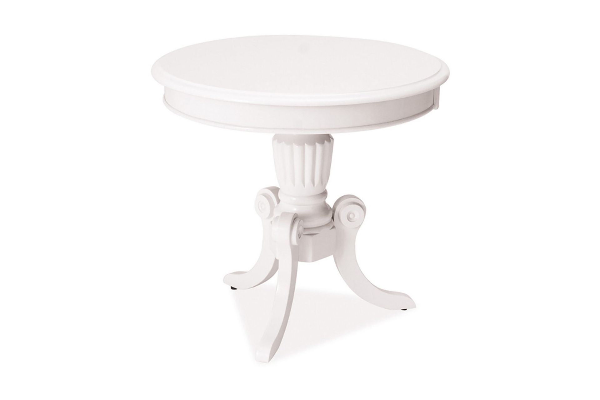 Lamoille Lampebord 60 cm Rundt - Vit