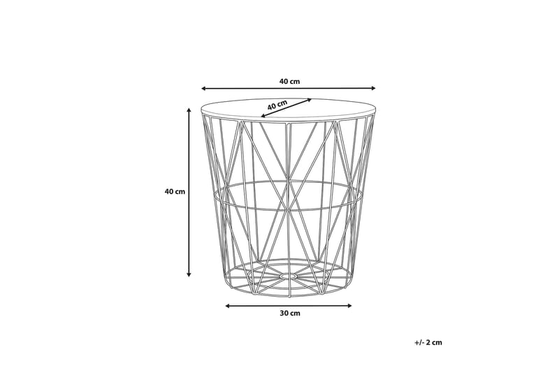 Lanark Avlastningsbord 40 cm - Gull - Møbler - Bord - Avlastningsbord - Lampebord & sidebord