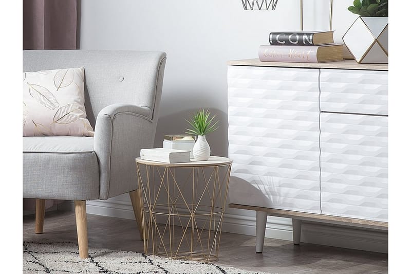 Lanark Avlastningsbord 40 cm - Gull - Møbler - Bord - Avlastningsbord - Lampebord & sidebord