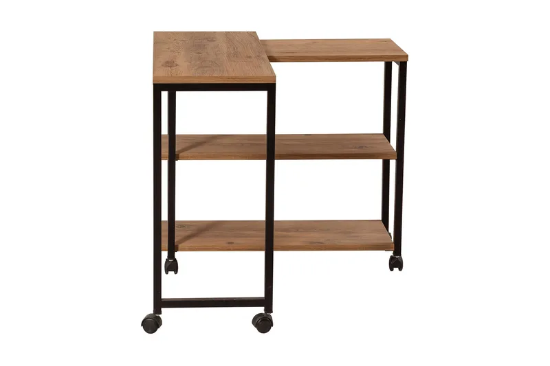 Lantenot Sidebord 76cm - Natur / Svart - Møbler - Bord - Avlastningsbord - Lampebord & sidebord