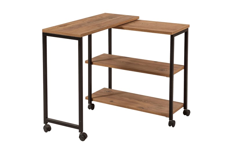 Lantenot Sidebord 76cm - Natur / Svart - Møbler - Bord - Avlastningsbord - Lampebord & sidebord