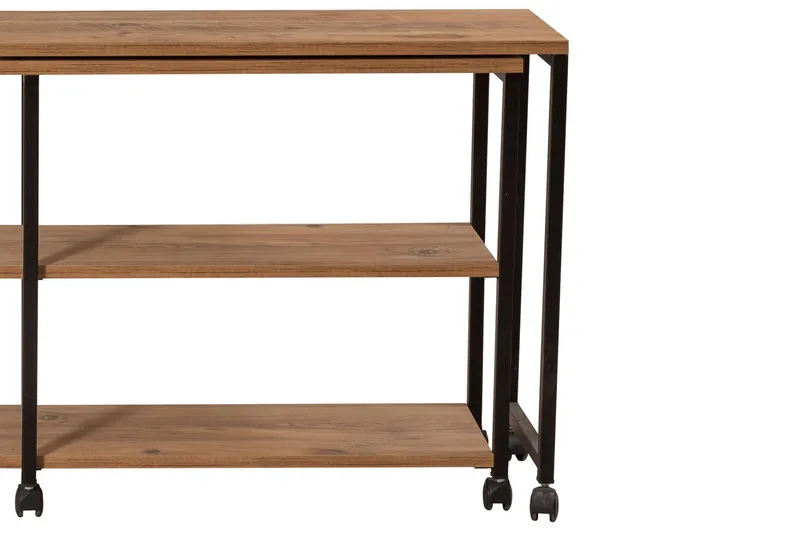 Lantenot Sidebord 76cm - Natur / Svart - Møbler - Bord - Avlastningsbord - Lampebord & sidebord