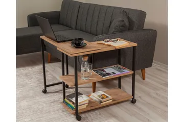Lantenot Sidebord 76cm - Natur / Svart - Møbler - Bord - Avlastningsbord - Lampebord & sidebord