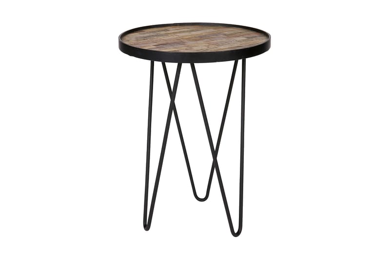 Lev Sidebord 39 cm Rund - Tre/Metall - Møbler - Bord - Avlastningsbord - Lampebord & sidebord