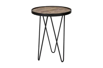Lev Sidebord 39 cm Rund - Tre/Metall - Møbler - Bord - Avlastningsbord - Lampebord & sidebord