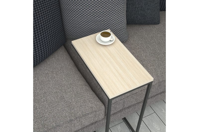 Maddeson Sidebord 46 cm - Beige/Svart - Møbler - Bord - Avlastningsbord - Lampebord & sidebord