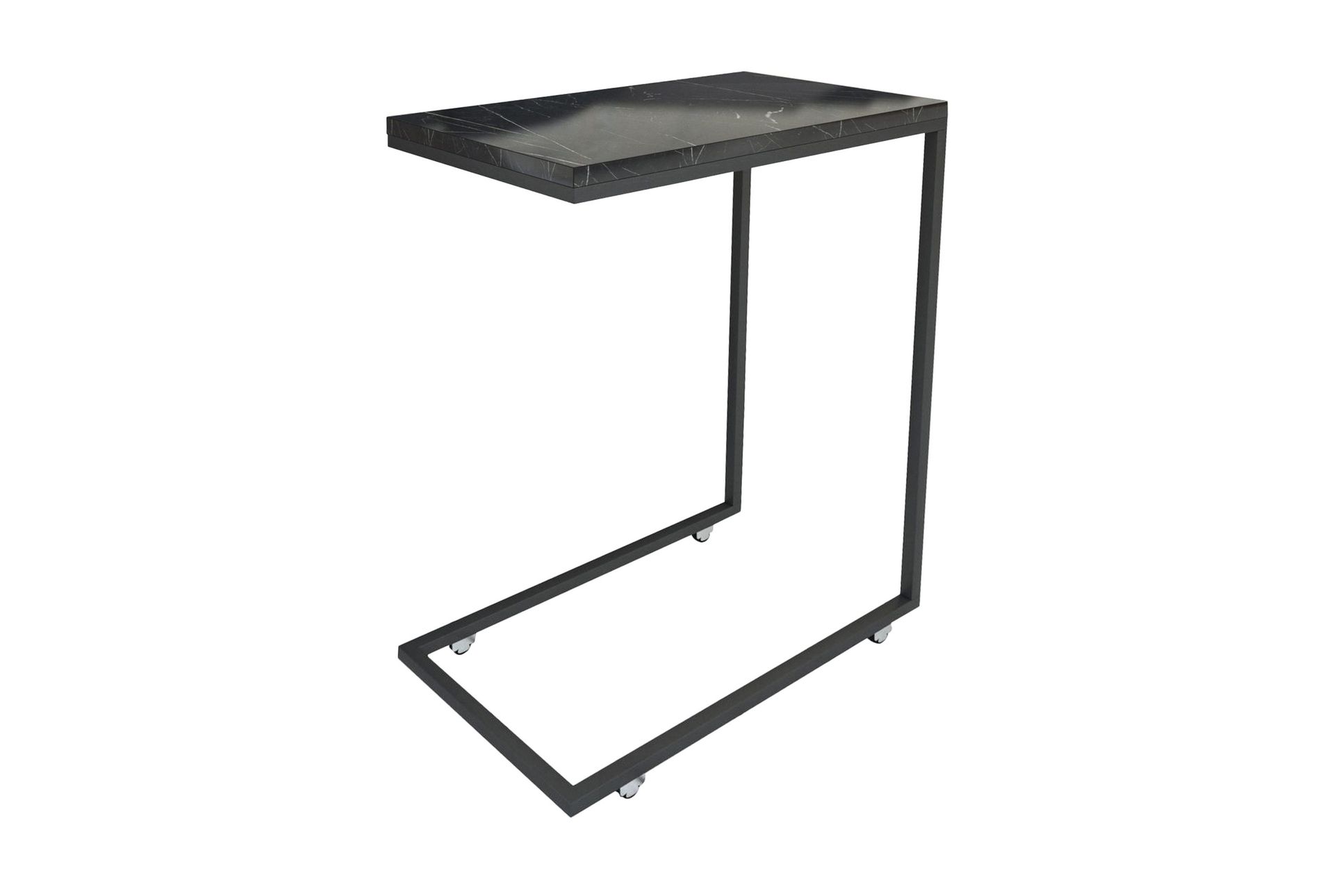 Maddeson Sidebord 46 cm - Svart/Hvit