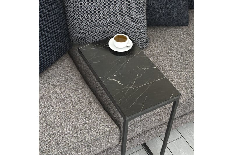 Maddeson Sidebord 46 cm - Svart/Hvit - Møbler - Bord - Avlastningsbord - Lampebord & sidebord